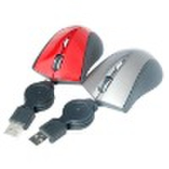 Retractable mini optical mouse