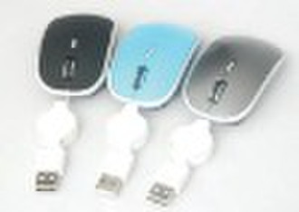 Retractable mini optical mouse