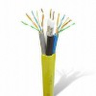 Ultra Home System Cable, Composed by RG6, Cat.5e,