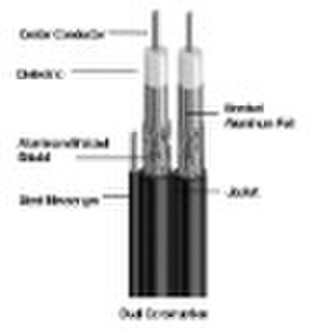 RG6 Dual Coaxial Cable 75 ohm + Messenger