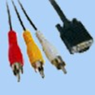 VGA TO RCA/3RCA CABLE