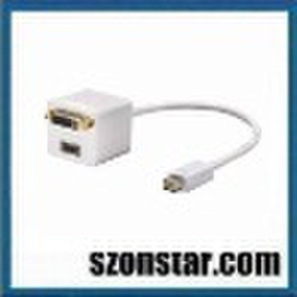 Mini-DVI to DVI/HDMI Splitter Cable
