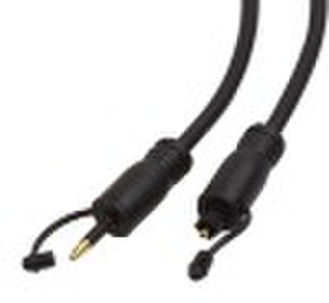 toslink plug to mini plug optical fiber cable