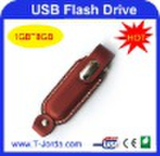 Leder-USB-Flash-Laufwerk als Werbegeschenk