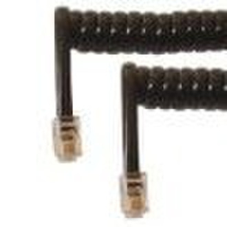 4 wire telephone coiled cable