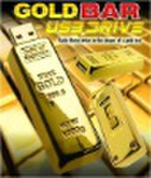 Golden brick USB flash drives--BS-UM033