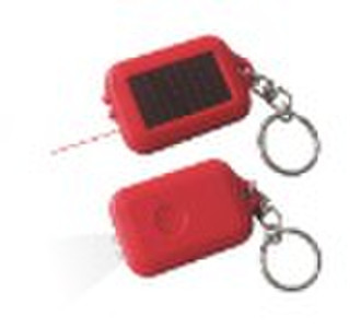 Solar Laser Pointer/solar LED flashlight/2PCS LED