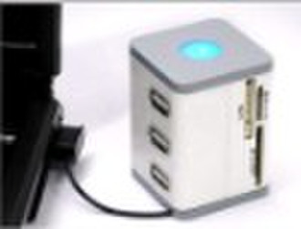 Комбо-карт, считыватель карт USB HUB, карт-ридер