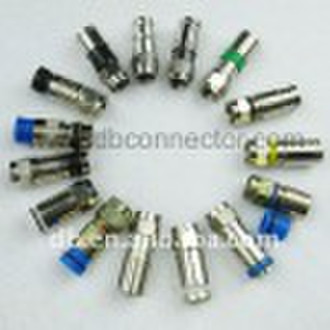 F RG6 compression waterproof connector