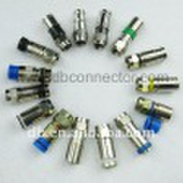 F RG6 compression waterproof connector