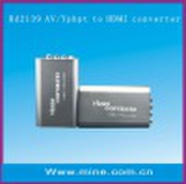 Professional AV/ypbpr to hdmi converter with low p
