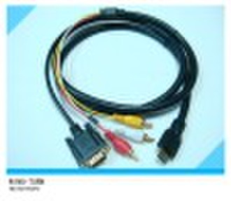 HDMI to VGA + RCA X 3 Cable