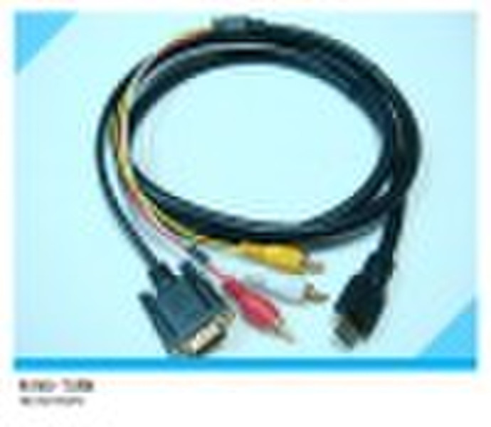 HDMI на VGA + RCA х 3 Кабельный