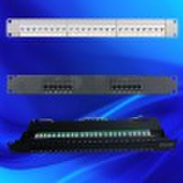 24 port Patch Panel/cat5e panel/network communicat