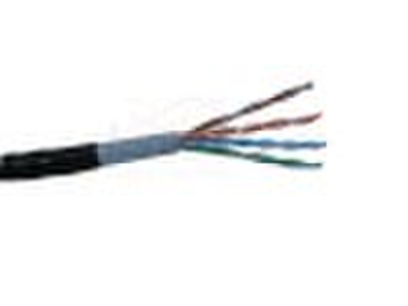 Cat5e 4 Pairs 24AWG Outdoor LAN Cable, UL list