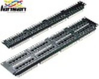 CAT5e Patch Panel 24 port 1U black