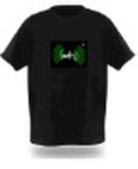 WIFI Sound Activate LED EL ED Hardy Animated T Shi