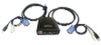 (MPC2600S) 2 Port USB2.0 Mini KVM Switch mit Audio