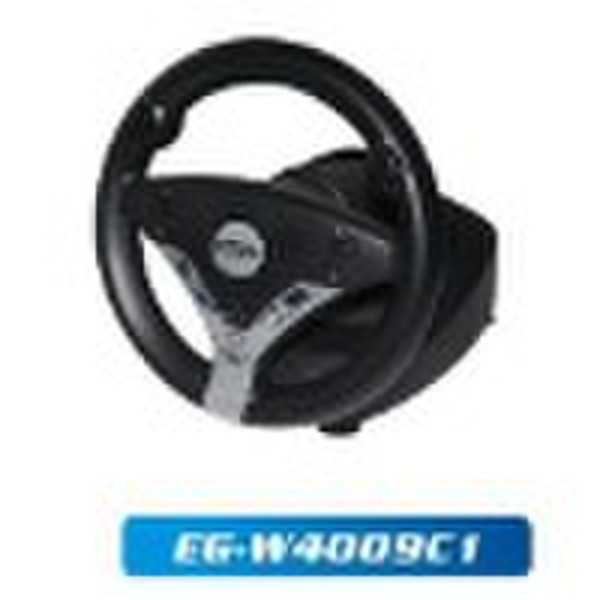 WIRED STEERING WHEEL WITH VIBRATION for PS3/PS2/PC