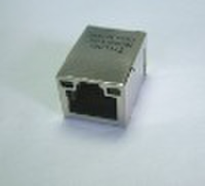 RJ45 connector with intergrated magnetic