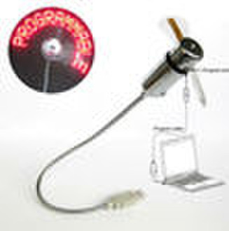 USB LED Message Fan