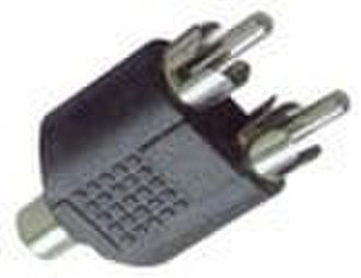 female to 2 male RCA audio splitter