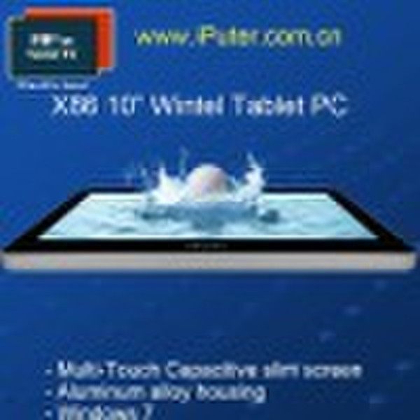 10 / 10,1-Zoll-X86 ULV 743 Tablet-PC mit Multi-Touc