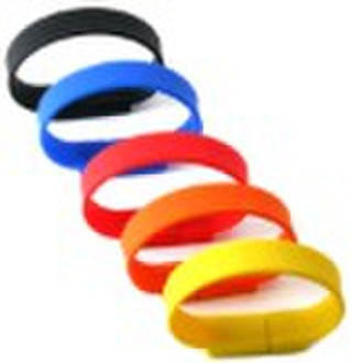 Christmas gift silicone wristband flash drive