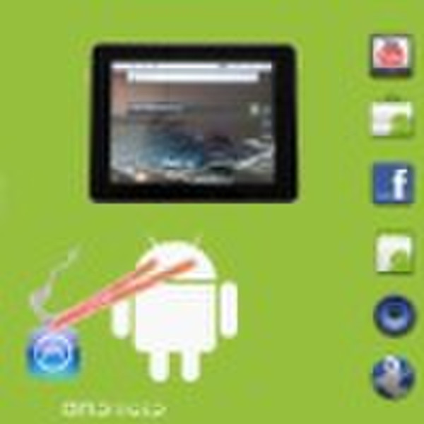 A8 Tablette Mitte 1.0GMHZ Android 2.2 Flash-3G-Tablette