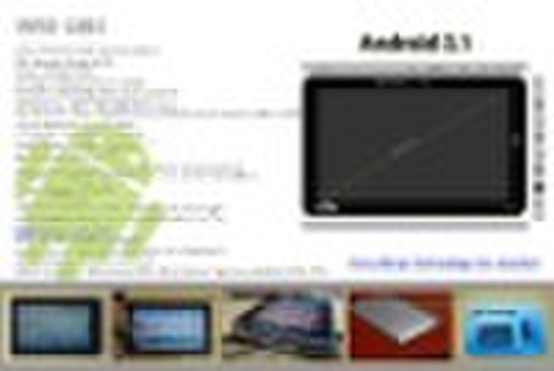 2010 neueste 10.1 "GPS Android 2.1 Tablet PC