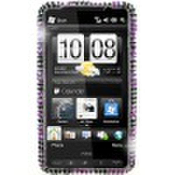 Bling Case Purple Zebra Cover for HTC Sprint EVO 4