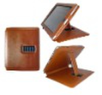 For iPad Book Stand Leather Case in Loving Coffee