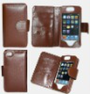 for iphone 4G flip leather protector case