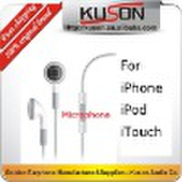 3GS Earphone for iphone with with volume control a