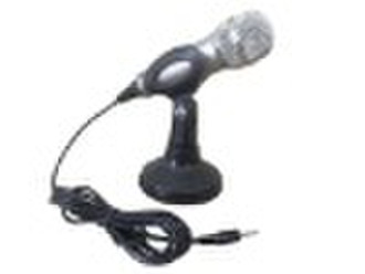 Stereo karaoke style desktop computer microphone