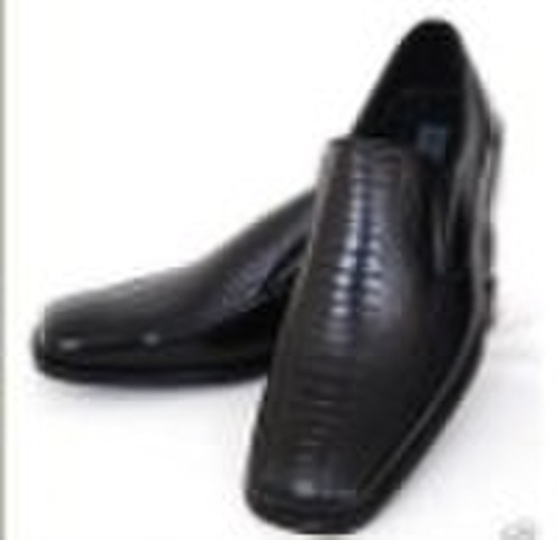 Mens Leather Dress Shoes Alligator Crocodile Slip