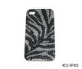 bling zebra designed cell phone for 4G case