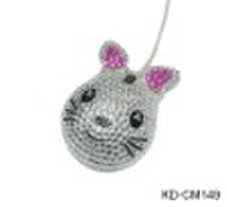 rhinestone animal mouse