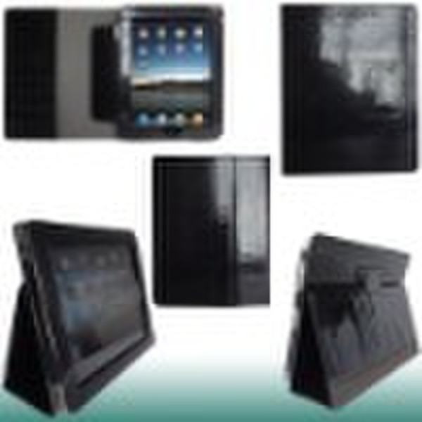 Flip bracket Leather PU Genuine Case for IPAD