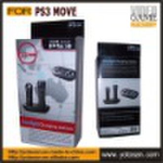 Für PS3 Move blaues Licht Ladestation 2in1