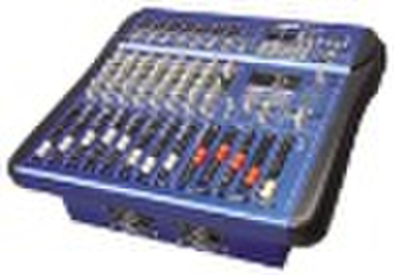 professional  8 channels  audio  powered mixer con