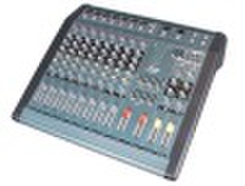 professional  8 channels powered mixer console