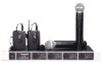 four channels VHF wireless microphone