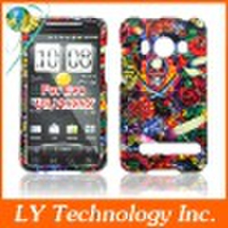 ED Hardy design Cell phone crystal case for HTC EV