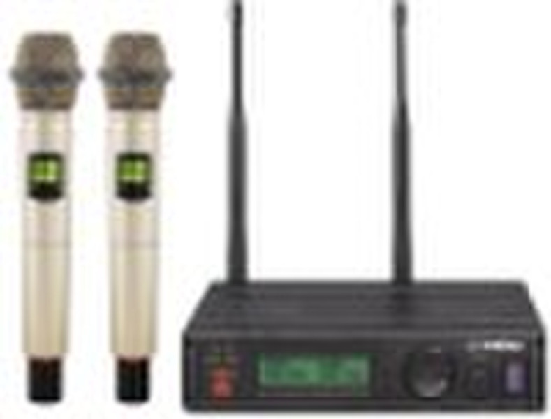 U-2000  UHF PLL ACT dual channels wireless Microph
