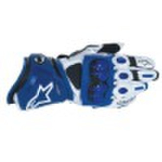 Alpinestars GP Pro Motorrad-Lederhandschuhe Blau