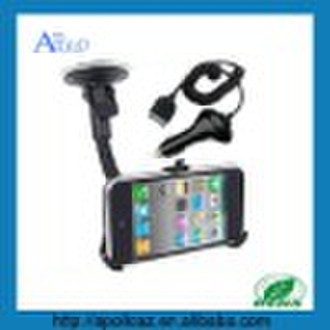 CAR MOUNT STAND HOLDER + Charger Bundle for iPhone