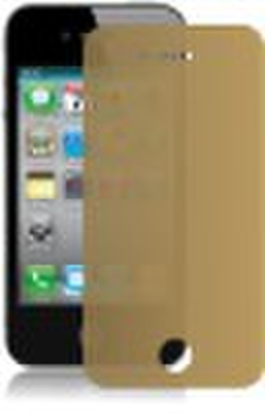 Золотой Зеркало экрана протектор для iPhone4