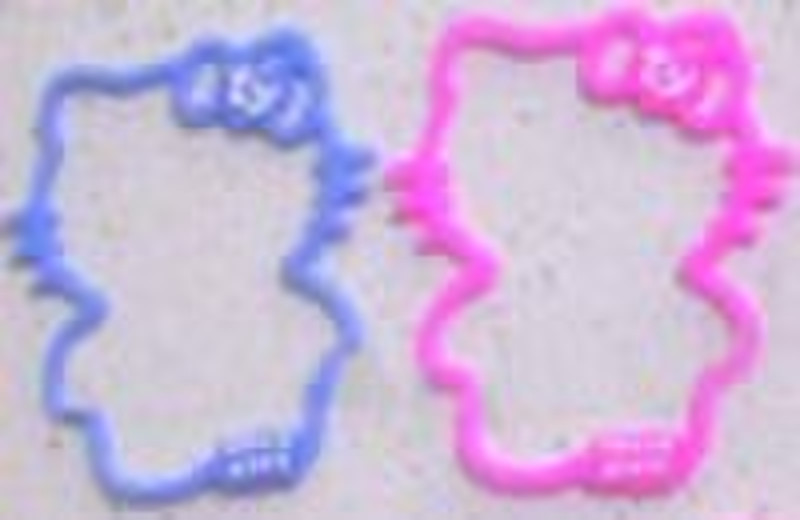 Hello Kitty Shape Silicone Rubber Silly Bandz with