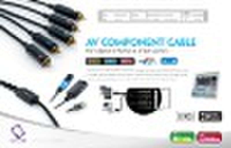 CAPDASE  AV component cable 5 pin